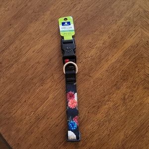 Black floral collar